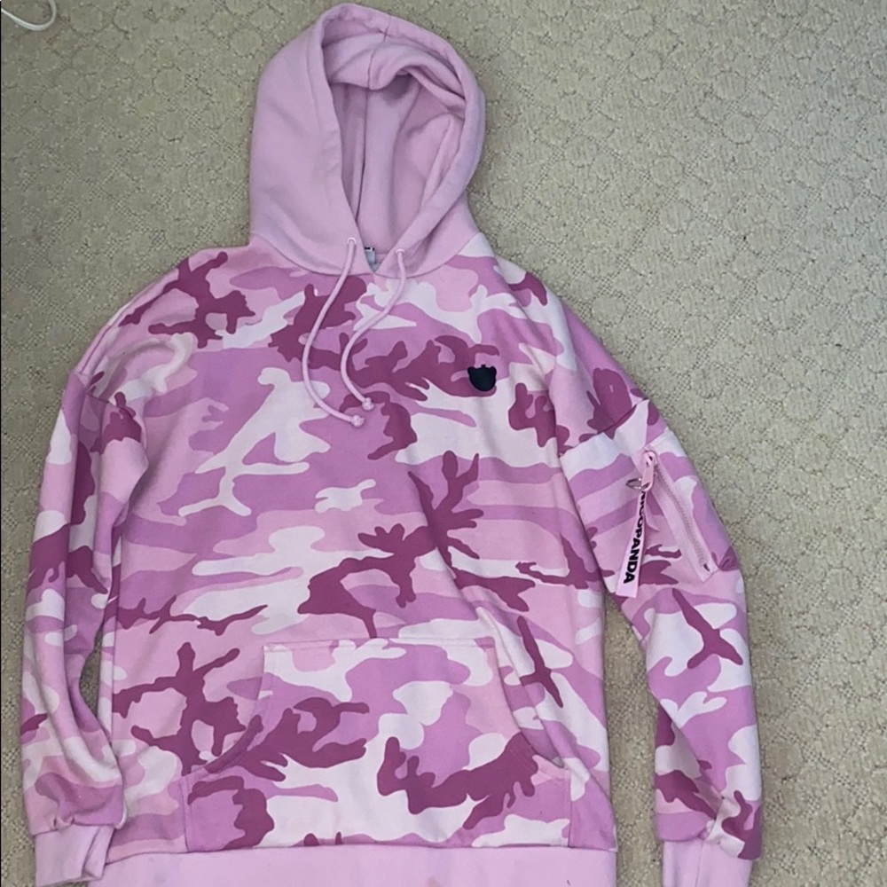 women’s pink nicopanda hoodie